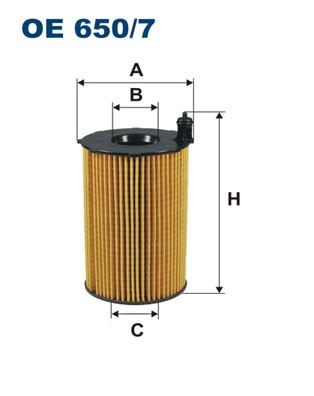 Oljefilter Filtron OE 650/7 FILTRON