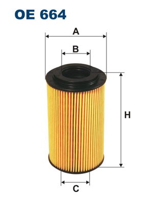 Oljefilter Filtron OE 664 FILTRON