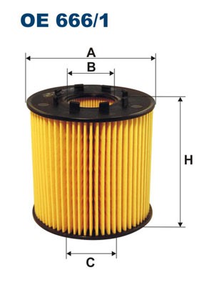 Oljefilter Filtron OE 666/1 FILTRON