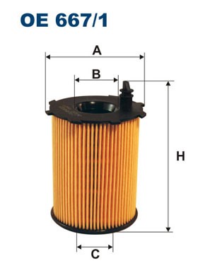 Oljefilter Filtron OE 667/1 FILTRON