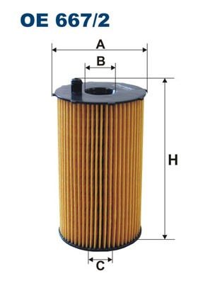 Oljefilter Filtron OE 667/2 FILTRON