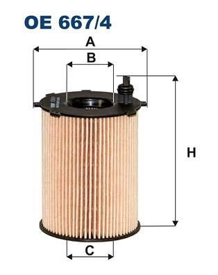 Oljefilter Filtron OE 667/4 FILTRON
