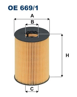 Oljefilter Filtron OE 669/1 FILTRON