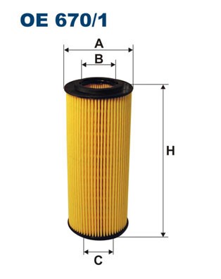 Oljefilter Filtron OE 670/1 FILTRON