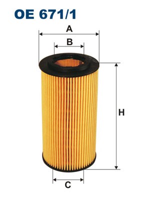 Oljefilter Filtron OE 671 FILTRON