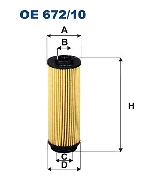 Oljefilter Filtron OE 672/10 FILTRON