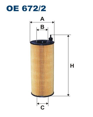 Oljefilter Filtron OE 672/2 FILTRON