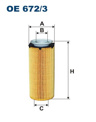Oljefilter Filtron OE 672/3 FILTRON Oljefilter Filtron OE 672/3 FILTRON