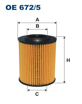 Oljefilter Filtron OE 672/5 FILTRON