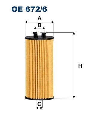 Oljefilter Filtron OE 672/6 FILTRON Oljefilter Filtron OE 672/6 FILTRON