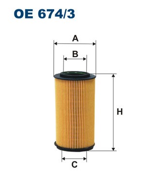 Oljefilter Filtron OE 674/3 FILTRON