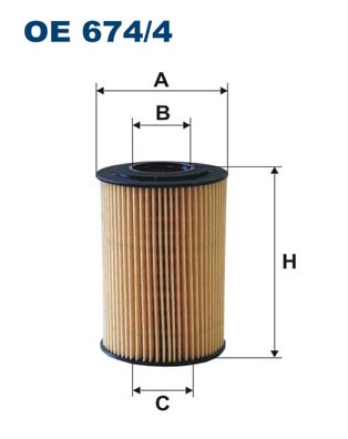 Oljefilter Filtron OE 674/4 FILTRON