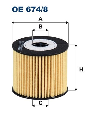 Oljefilter Filtron OE 674/8 FILTRON