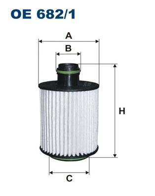 Oljefilter Filtron OE 682/1 FILTRON