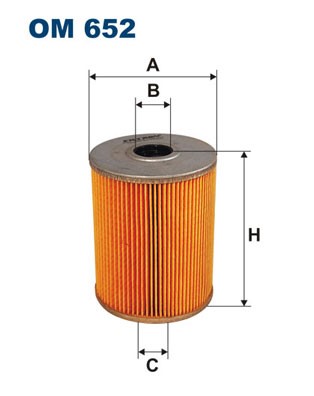 Oljefilter Filtron OM 652 FILTRON