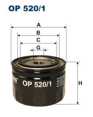 Oljefilter Filtron OP 520 FILTRON