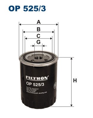 Oljefilter Filtron OP 525/3 FILTRON