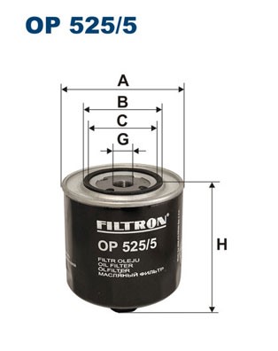 Oljefilter Filtron OP 525/5 FILTRON