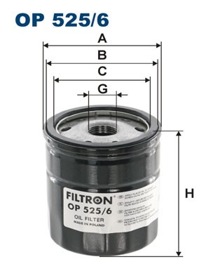 Oljefilter Filtron OP 525/6 FILTRON