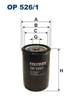 Oljefilter Filtron OP 526/1 FILTRON
