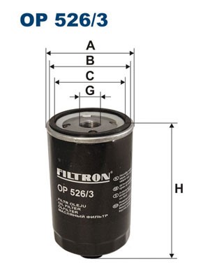 Oljefilter Filtron OP 526/3 FILTRON