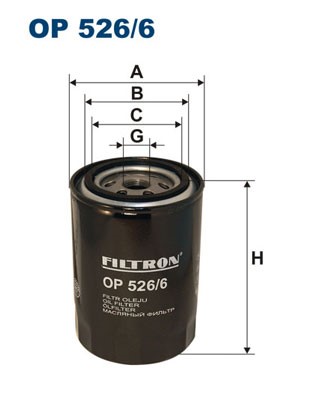 Oljefilter Filtron OP 526/6 FILTRON