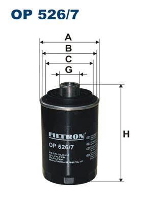 Oljefilter Filtron OP 526/7 FILTRON