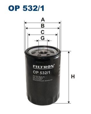 Oljefilter Filtron OP 532/1 FILTRON