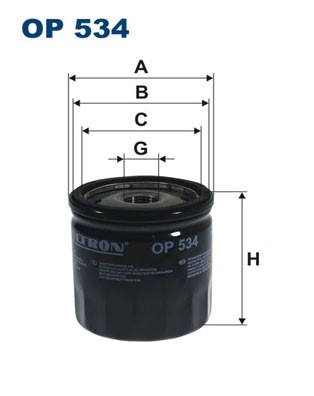 Oljefilter Filtron OP 534 FILTRON