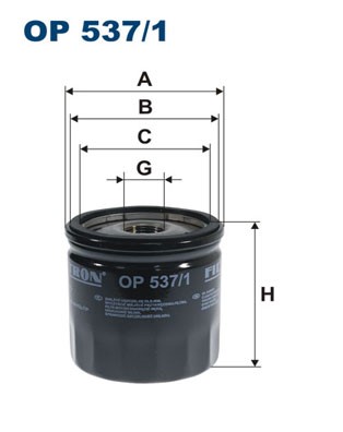 Oljefilter Filtron OP 537 FILTRON