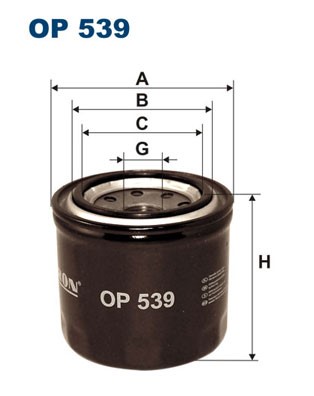 Oljefilter Filtron OP 539 FILTRON