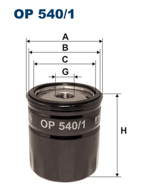 Oljefilter Filtron OP 540/1 FILTRON