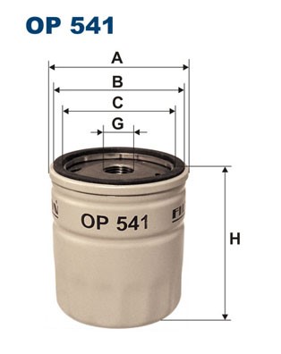 Oljefilter Filtron OP 541 FILTRON