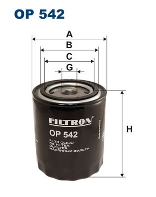 Oljefilter Filtron OP 542 FILTRON