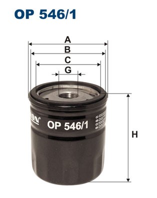 Oljefilter Filtron OP 546 FILTRON