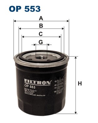 Oljefilter Filtron OP 553 FILTRON
