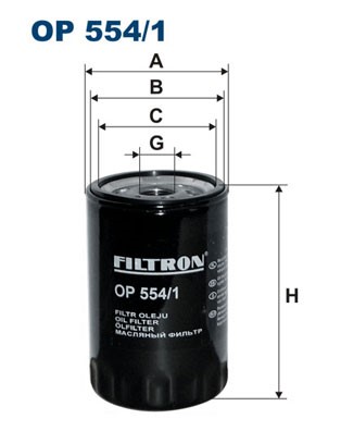 Oljefilter Filtron OP 554 FILTRON