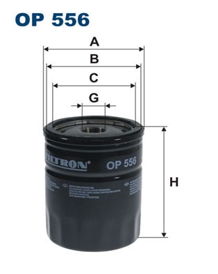 Oljefilter Filtron OP 556 FILTRON