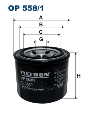 Oljefilter Filtron OP 558 FILTRON