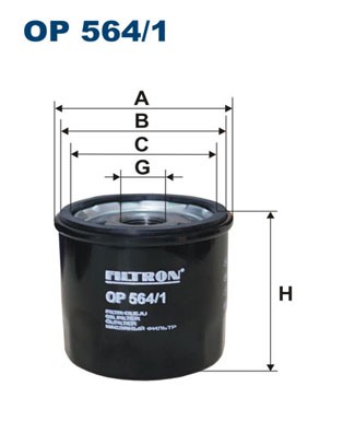 Oljefilter Filtron OP 564/1 FILTRON