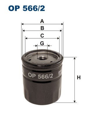 Oljefilter Filtron OP 566/2 FILTRON