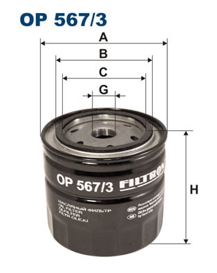 Oljefilter Filtron OP 567/3 FILTRON