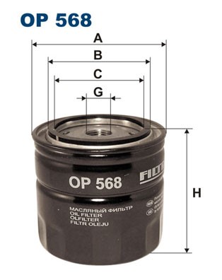 Oljefilter Filtron OP 568 FILTRON
