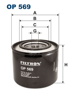 Oljefilter Filtron OP 569 FILTRON