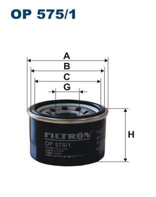 Oljefilter Filtron OP 575 FILTRON