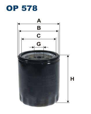 Oljefilter Filtron OP 578 FILTRON