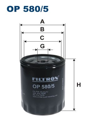 Oljefilter Filtron OP 580/5 FILTRON