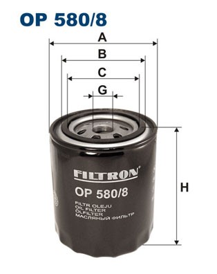 Oljefilter Filtron OP 580/8 FILTRON