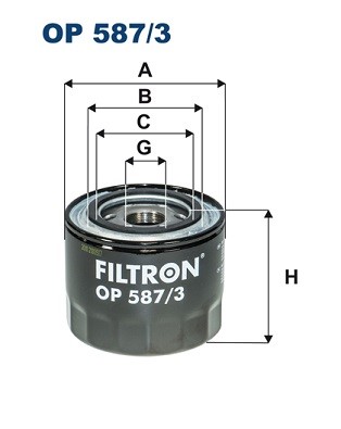 Oljefilter Filtron OP 587/3 FILTRON