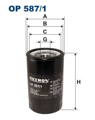 Oljefilter Filtron OP 587 FILTRON